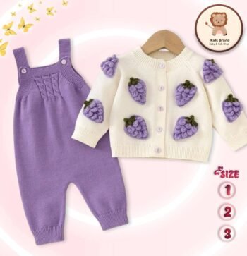 Kids Winter Wool & Cardigan Set